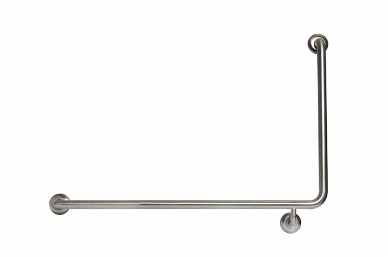 LH Toilet Grab Rail - 90 Deg.