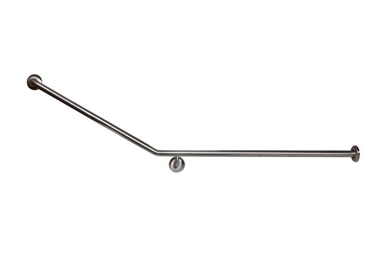 Handicap Grab Rail RH Stainless Steel Concealed Fix