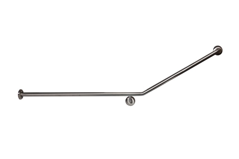 Handicap Grab Rail LH Stainless Steel Concealed Fix