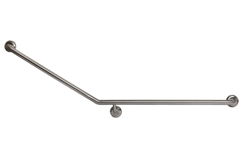 Handicap Grab Rail RH Stainless Steel Concealed Fix