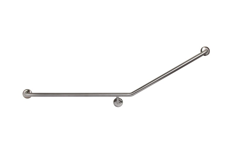 Handicap Grab Rail LH Stainless Steel Concealed Fix