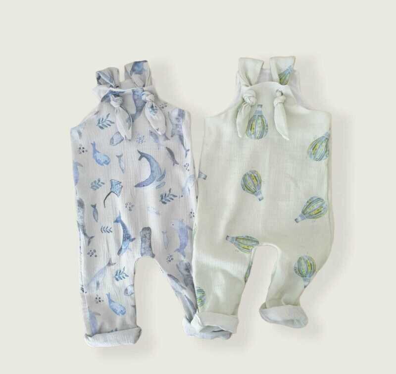 KIDS SHORT  KNOT ROMPERS