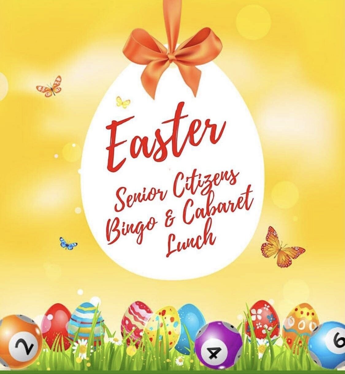 Easter Senior's Citizens Bingo & Cabaret Lunch