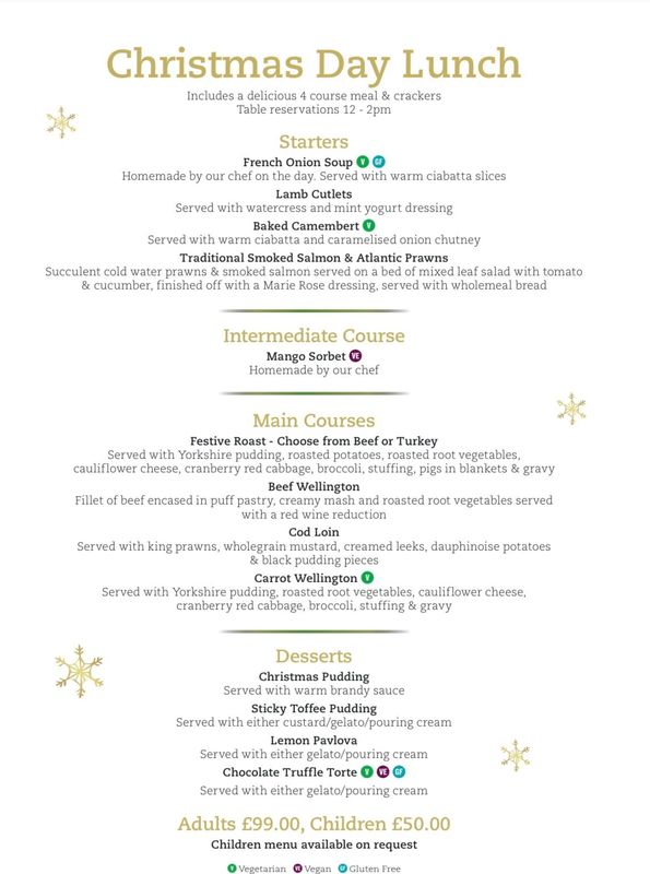 Christmas Day Lunch 25th December 2025