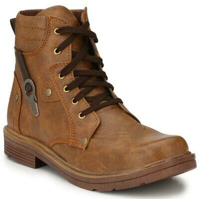 Men&#39;s Pseudo Leather Casual Boot Tan