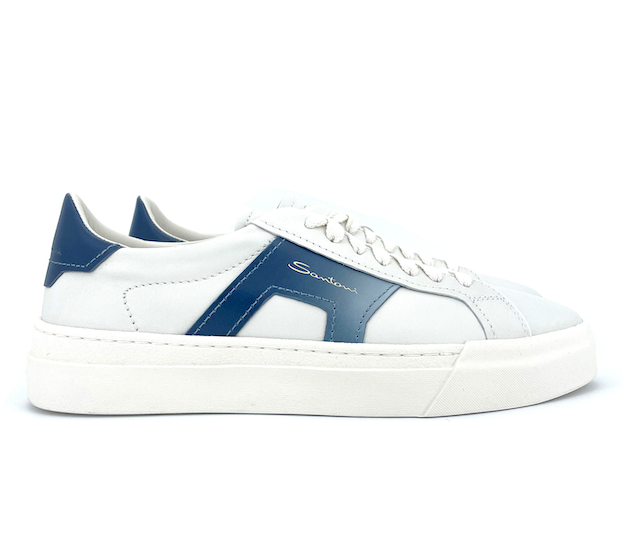 Santoni double buckle sneaker