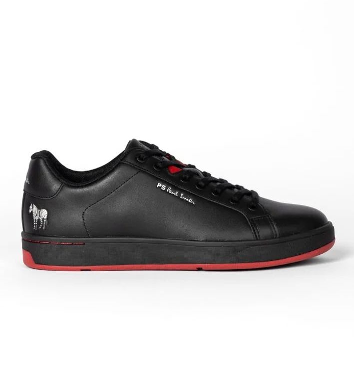 Paul Smith Albany Black leather red sole