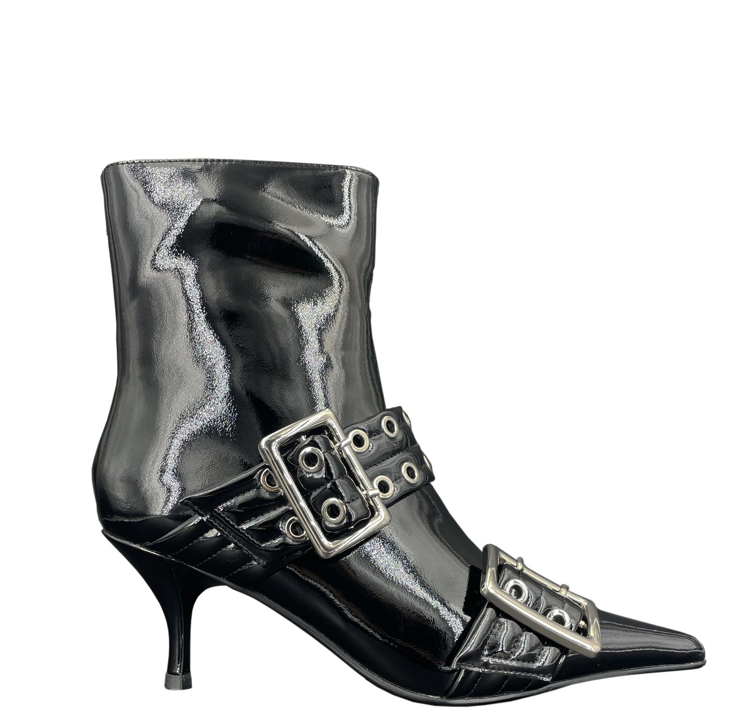 Jeffrey Campbell Up-2-date black crinkle patent