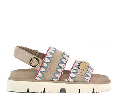 Mou Bio sandal overstitch PSAN