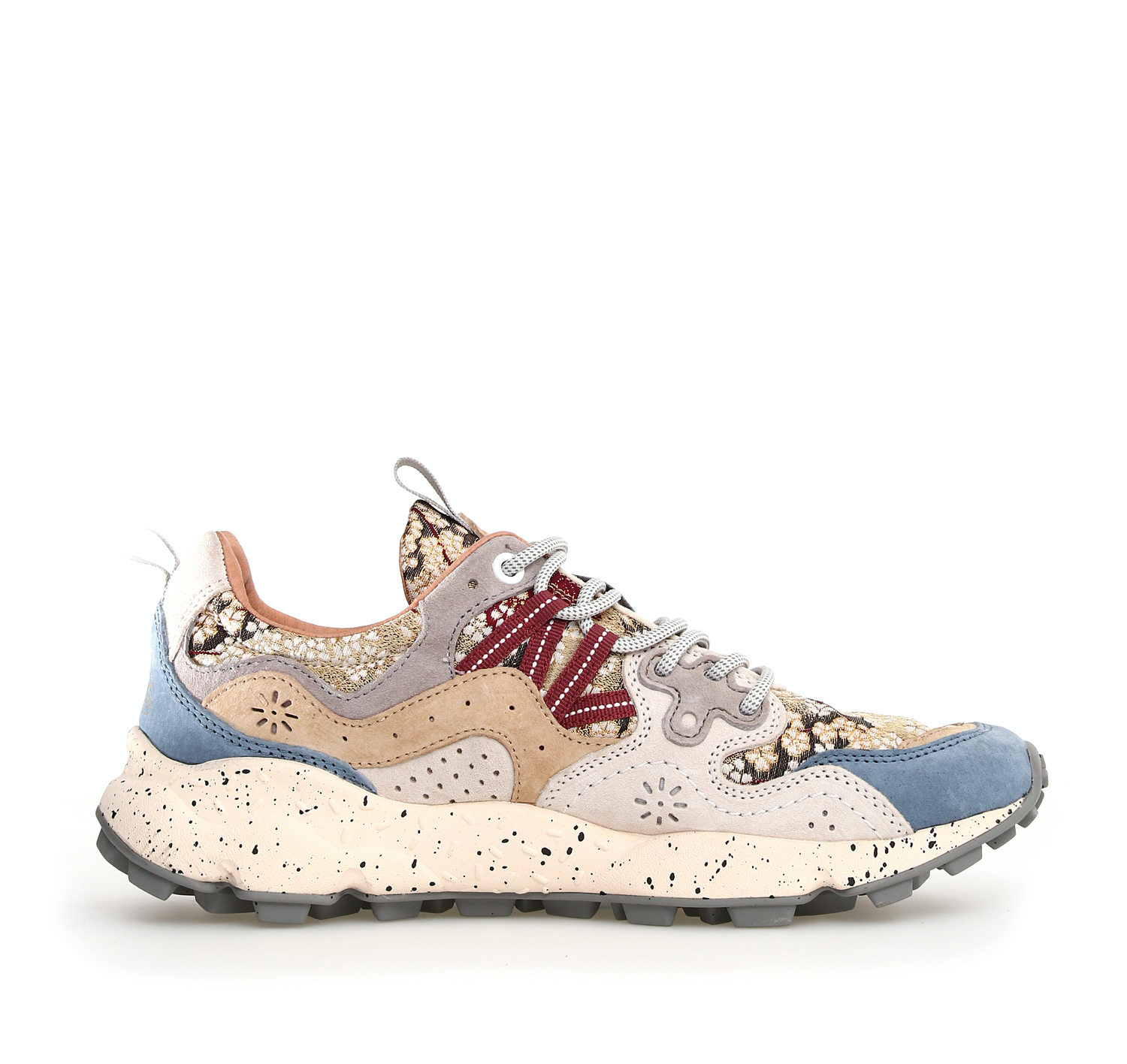 Flower Mountain Yamano 3 Uni L.E. Nishijin-Ori / suede celeste-platinum-light grey