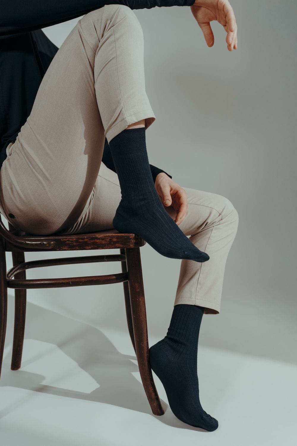 Calzino in Bamboo unisex blu