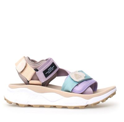 Flower Mountain Nazca 2 Woman suede/nylon tapes green cipria
