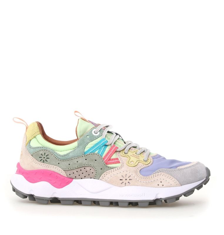 Flower Mountain Yamano 3 Woman suede nylon light grey-lilac