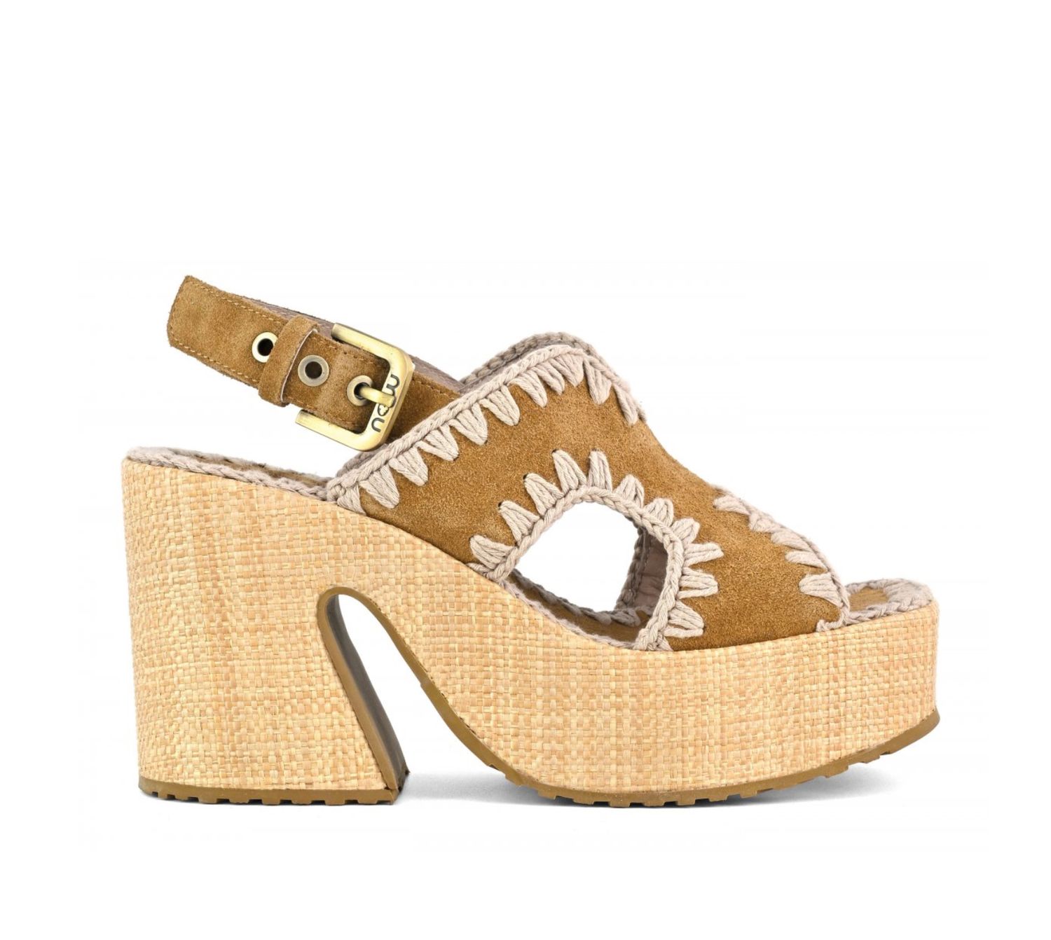 Mou Raffia Platform with backstrap