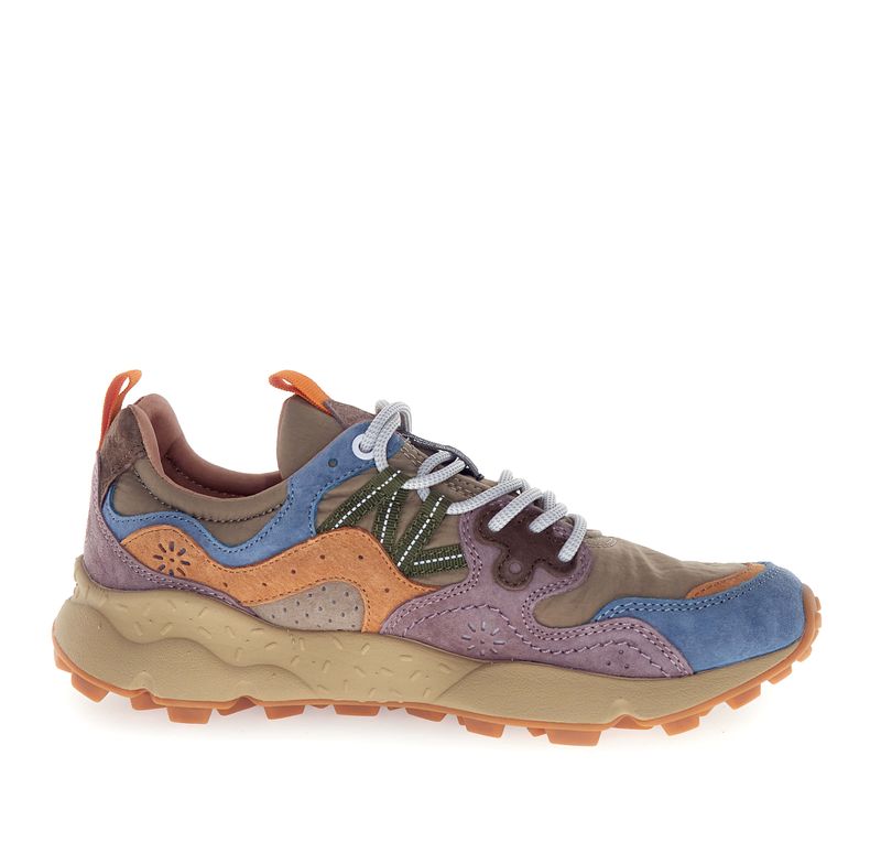 Flower mountain Yamano 3 Uni Petrol-Grey-Light Papaya