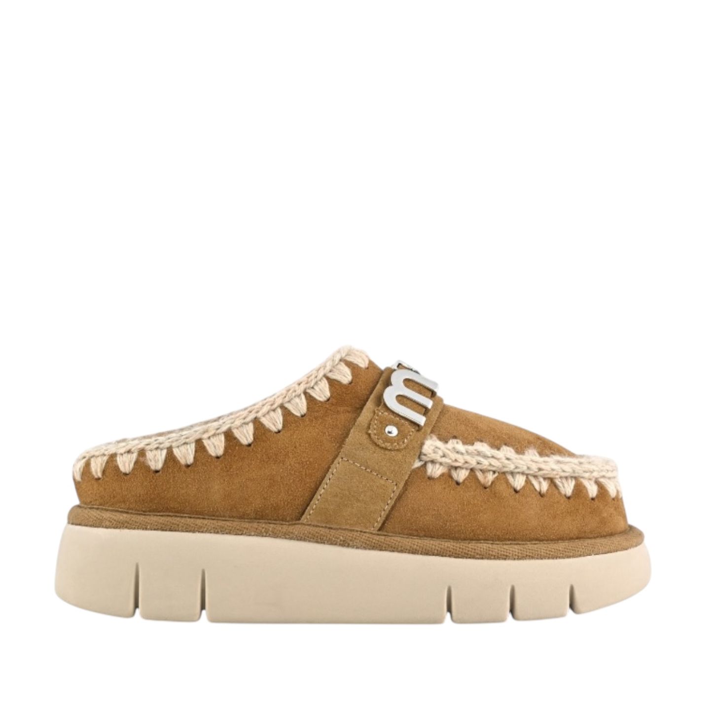 Mou Bounce clog metal logo