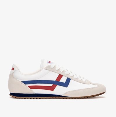 Pro Keds Racer 77 in Nylon Bianca e Rossa/Blu Pro Keds Racer 77 in Nylon Bianca e Rossa/Blu