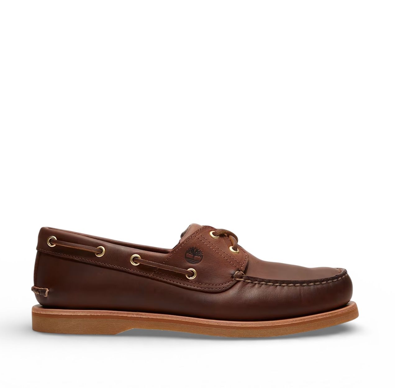 Timberland Crafted boat boat  shoe medium brown full grain