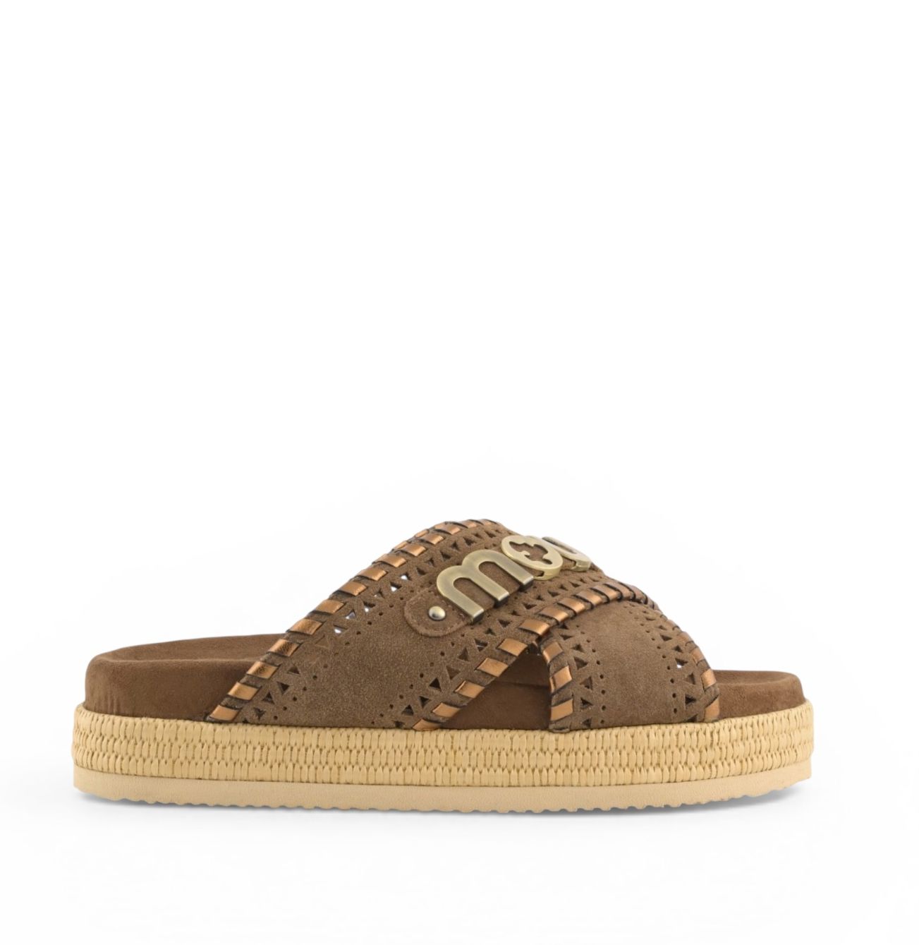 Mou Criss-cross sandal metal stitching Mou Criss-cross sandal metal stitching