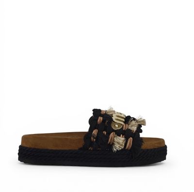 Mou Monoband rope sandal fringes Mou Monoband rope sandal fringes