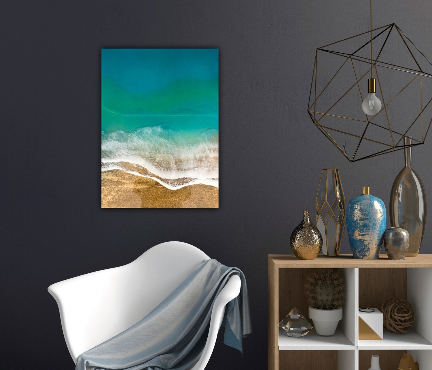 "Teal Waves" #3 "Teal Waves" #3