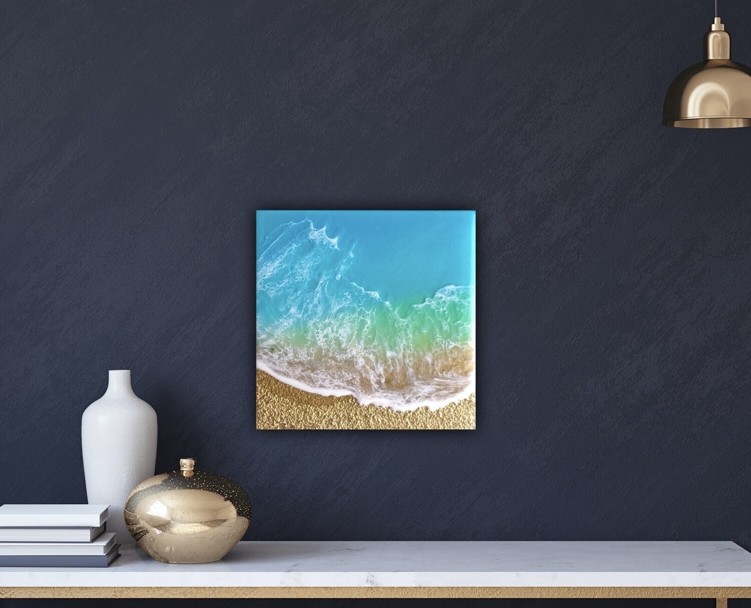 &quot;Teal Waves - Breath in&quot;