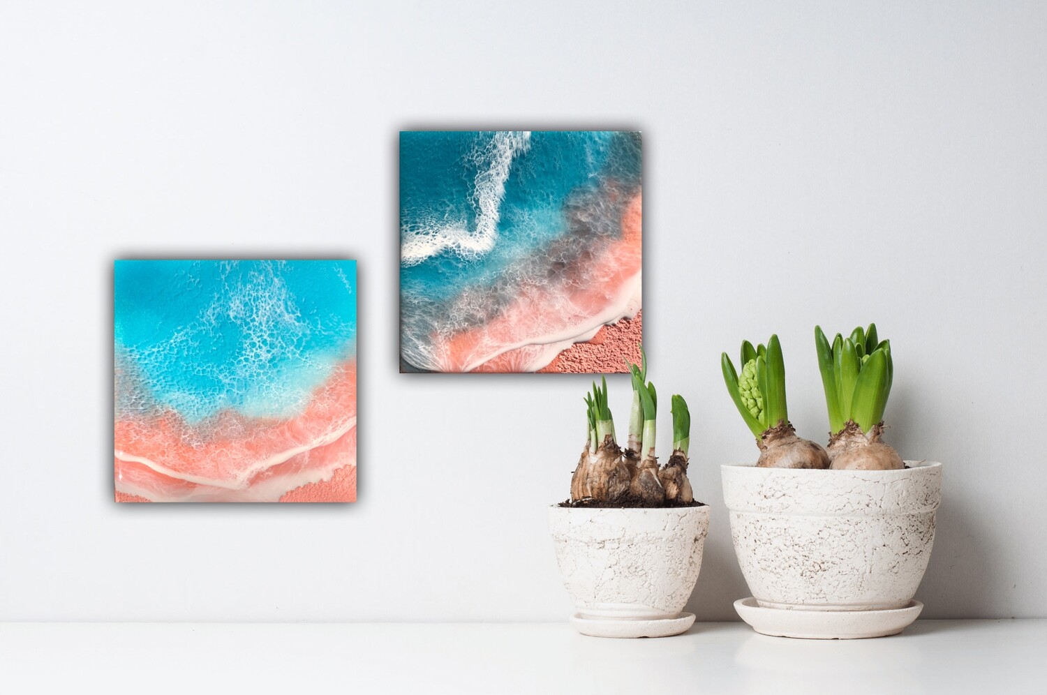 Pink Sand Beach Diptych