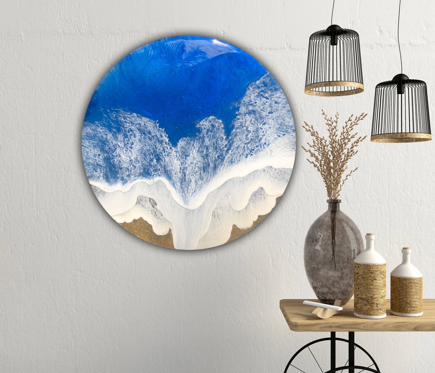 Blue ocean waves Blue ocean waves