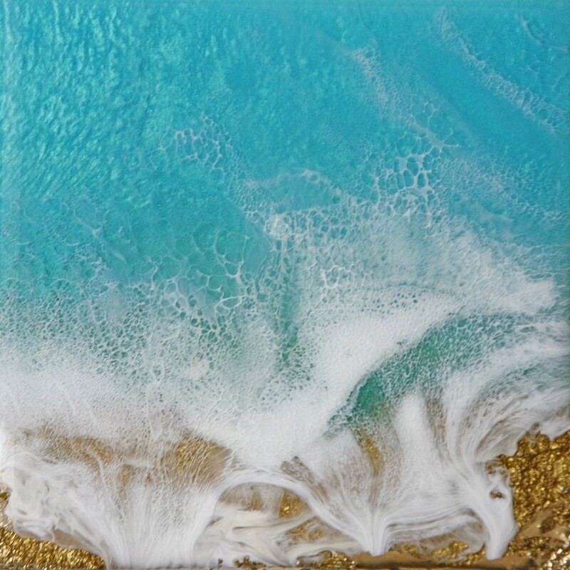 "Teal Waves" #21