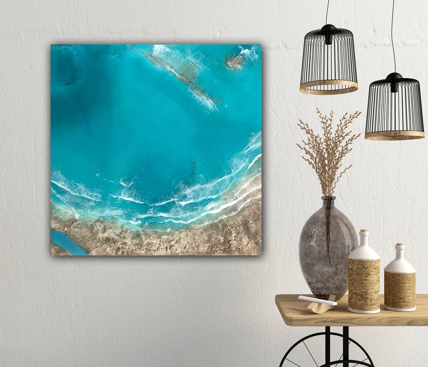 White Sand Beach Aerial Ocean