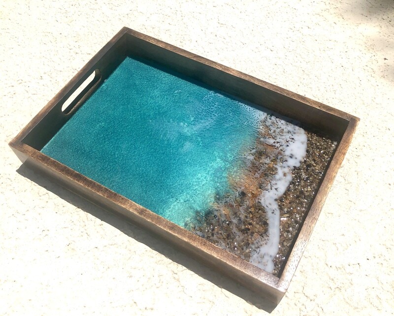Rectangular Mango Wood Tray #6