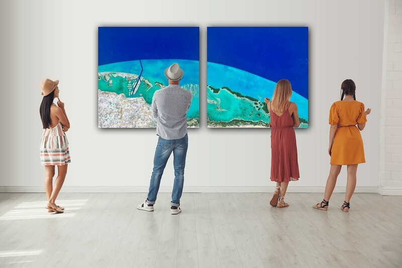 MADE TO ORDER PAINTING 48" X 96" MADE TO ORDER PAINTING 48" X 96"