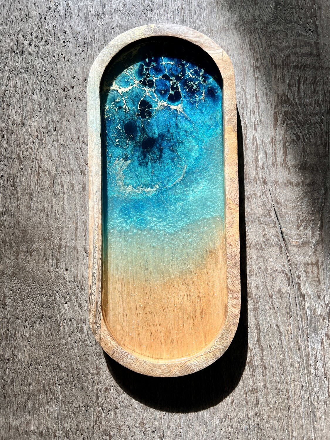 Oval Mango Wood Tray #2