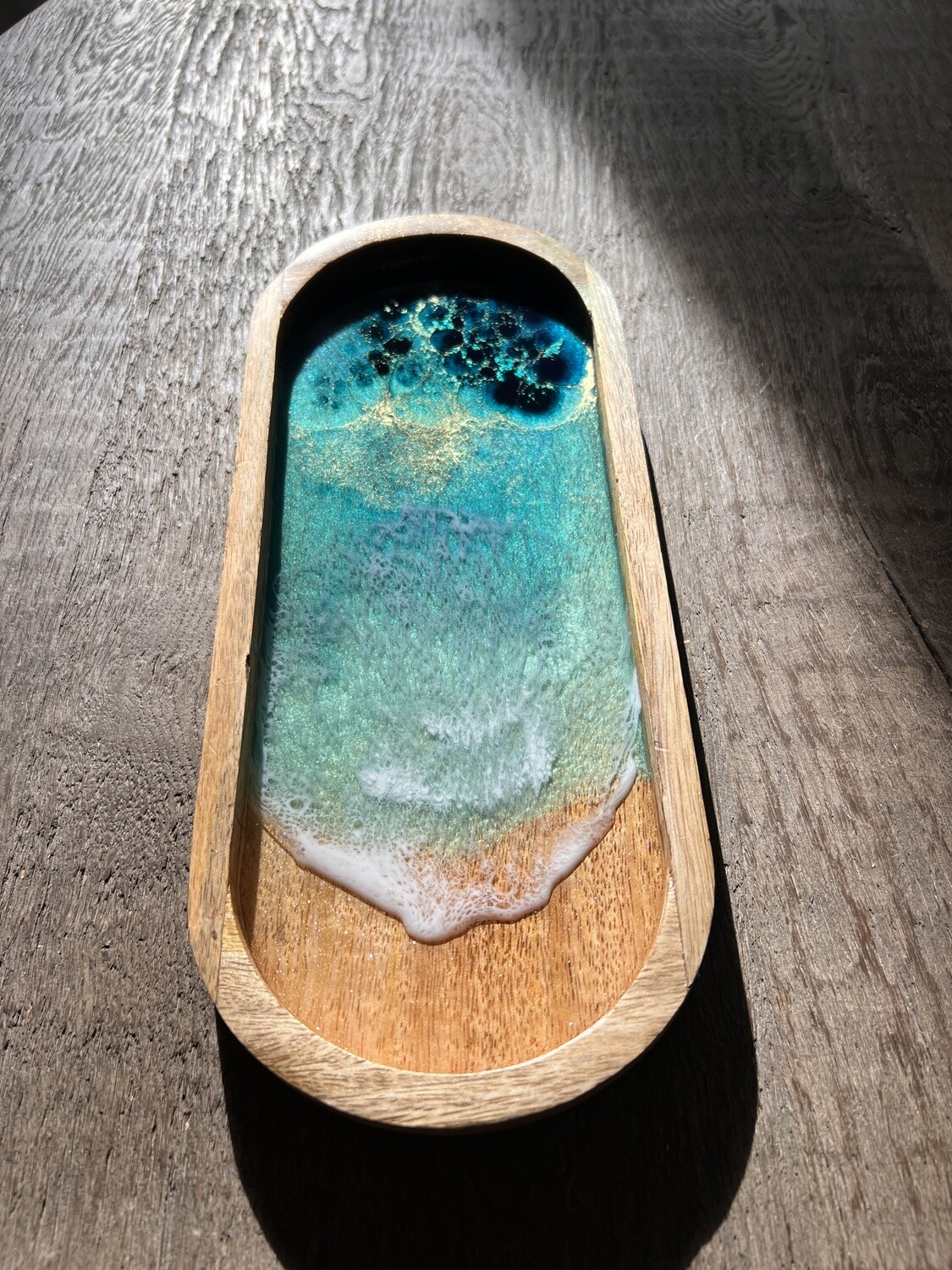 Oval Mango Wood Tray #3