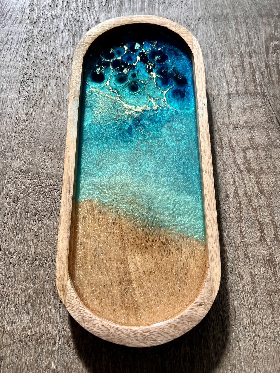 Oval Mango Wood Tray #5 Oval Mango Wood Tray #5