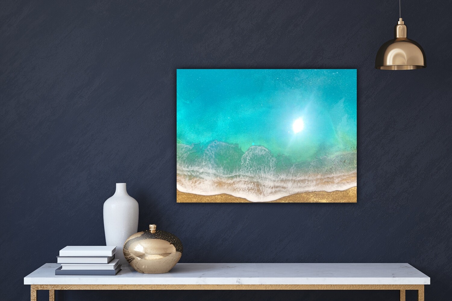 "Teal Waves" #14