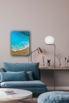 Dancing Ocean-aerial-ocean-waves-painting-Miami-gold-sand-beach-Bahamas-Turks and Caicos-painting-ana-hefco-1