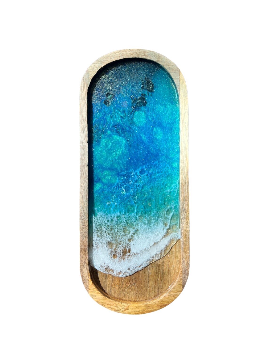 Oval Mango Wood Tray #7