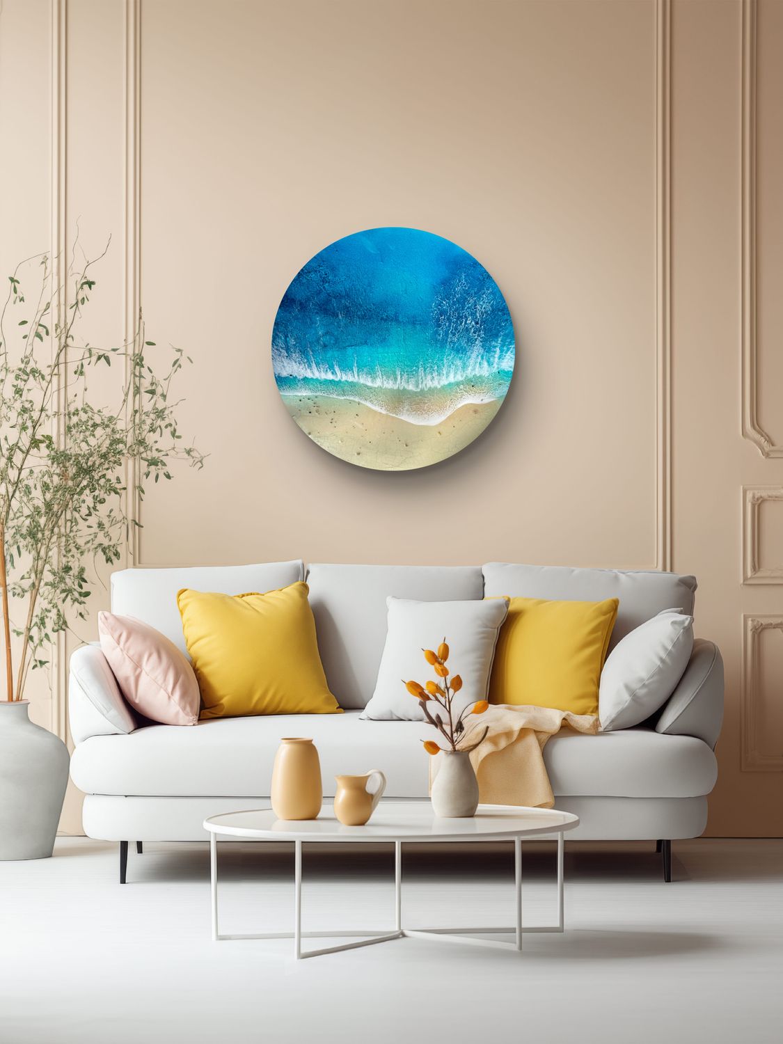 Saltwater Halo-aerial-ocean-waves-painting-Miami-artist-white-sand-beach-Bahamas-Turks and Caicos-painting-ana-hefco