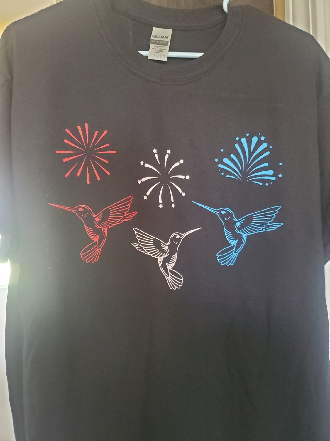Patriotic hummingbird tshirt