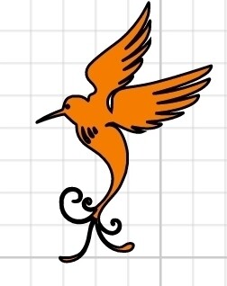 Hummingbird decal