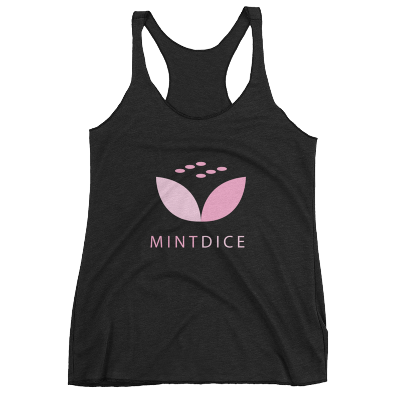 Women&#39;s MintDice Tank Standard Pink Logo