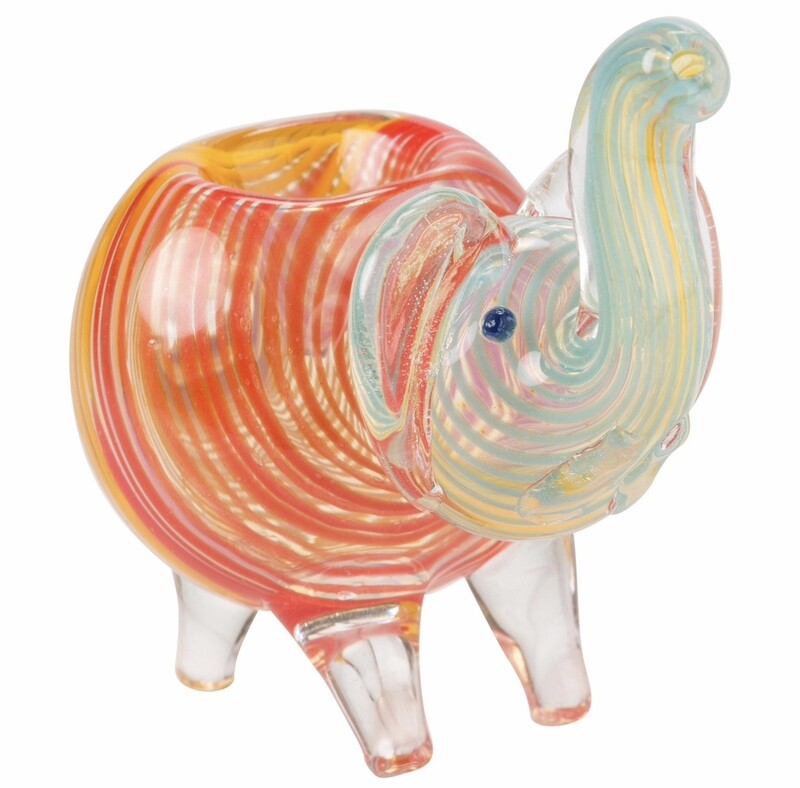Large Elephant Handheld Glass Pipe