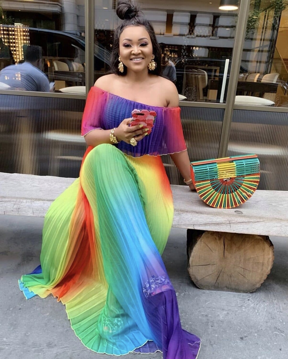 Rainbow dress Bright 
