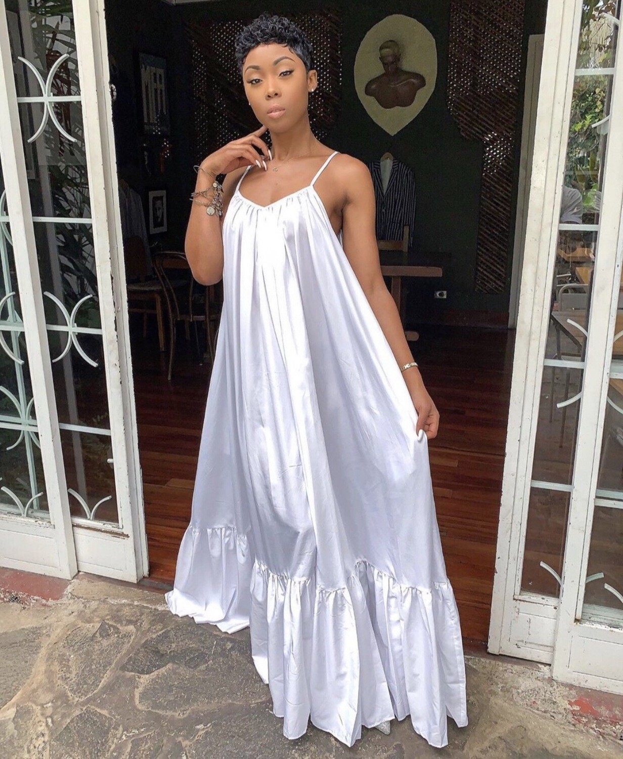 Kim Maxi Dress White