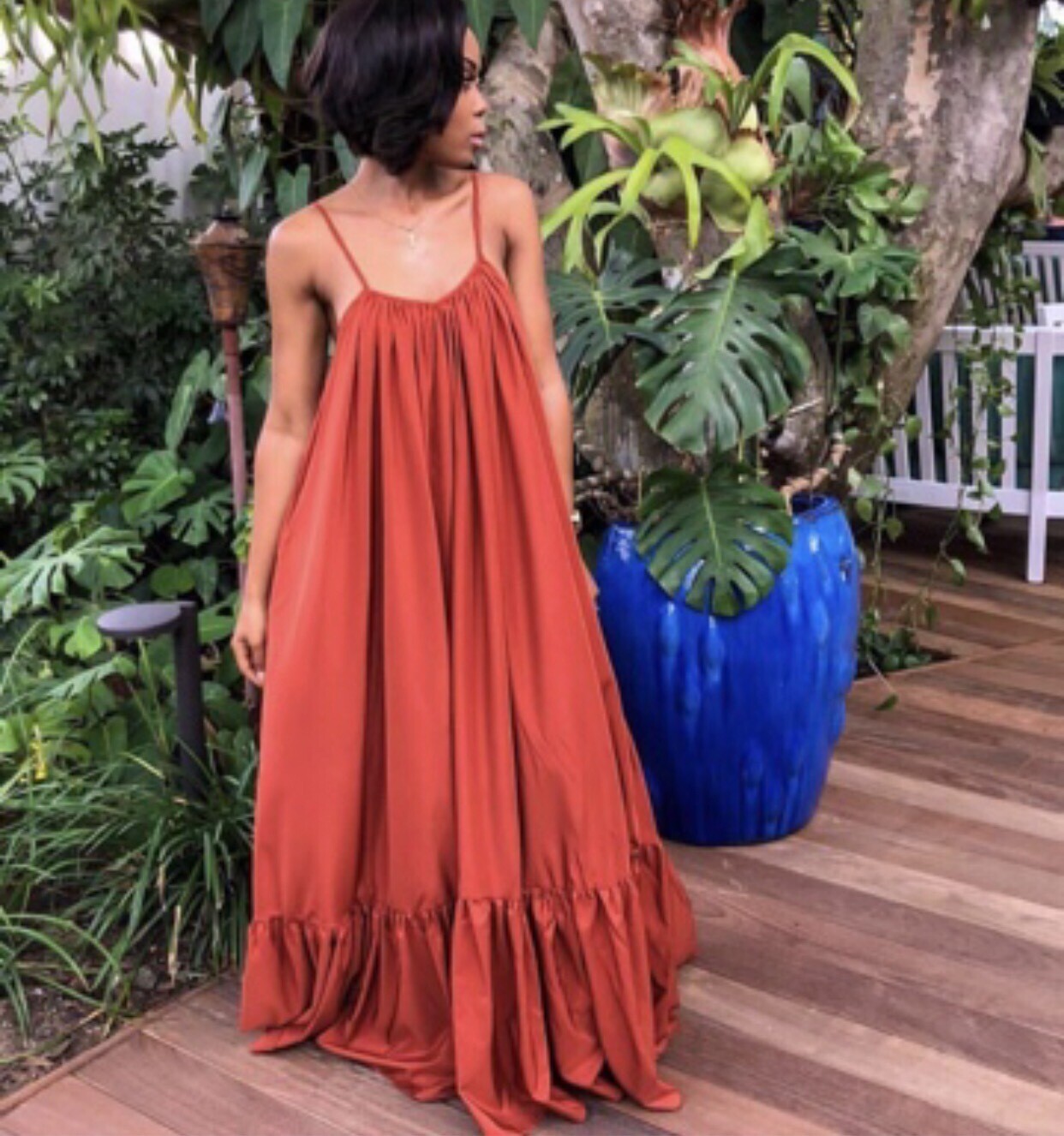 Kim Maxi Dress Rust