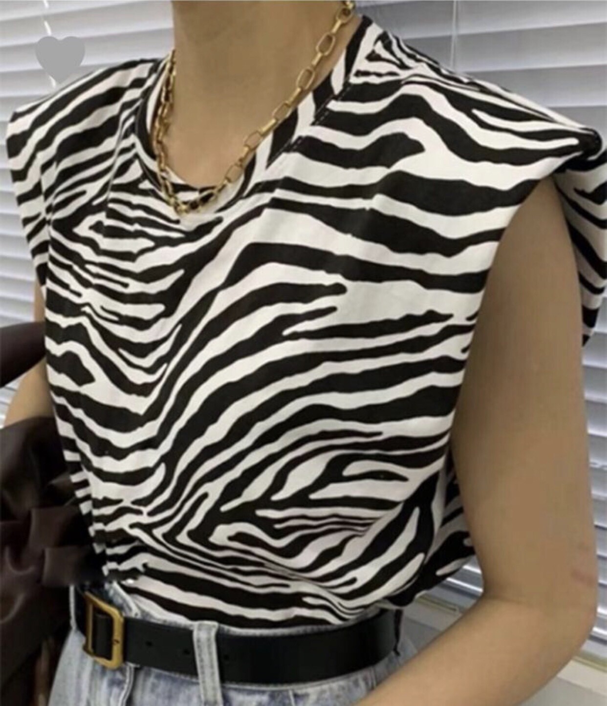Shoulder Pad Tshirt Zabra