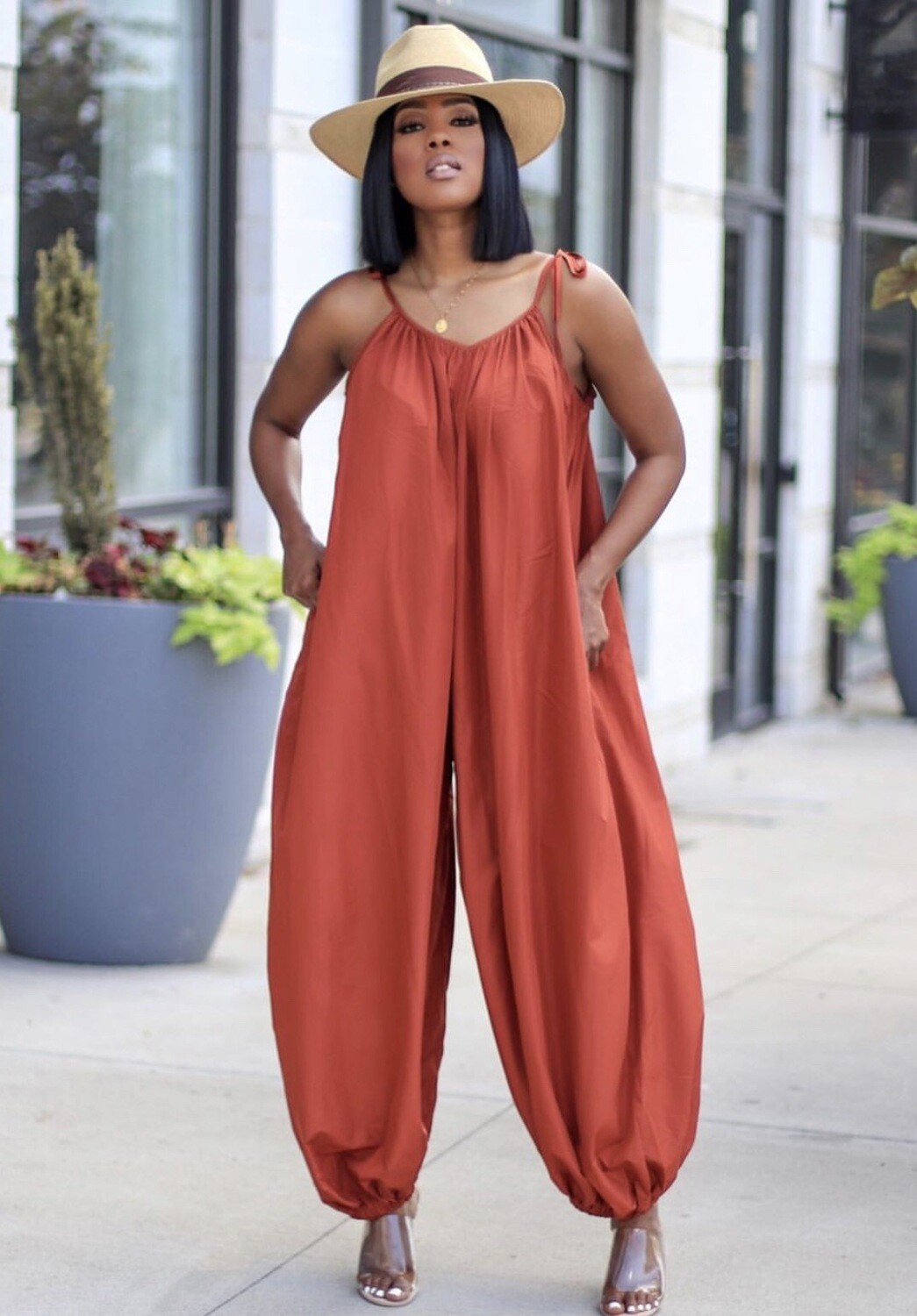 Lee Lee Jumpsuit Rust