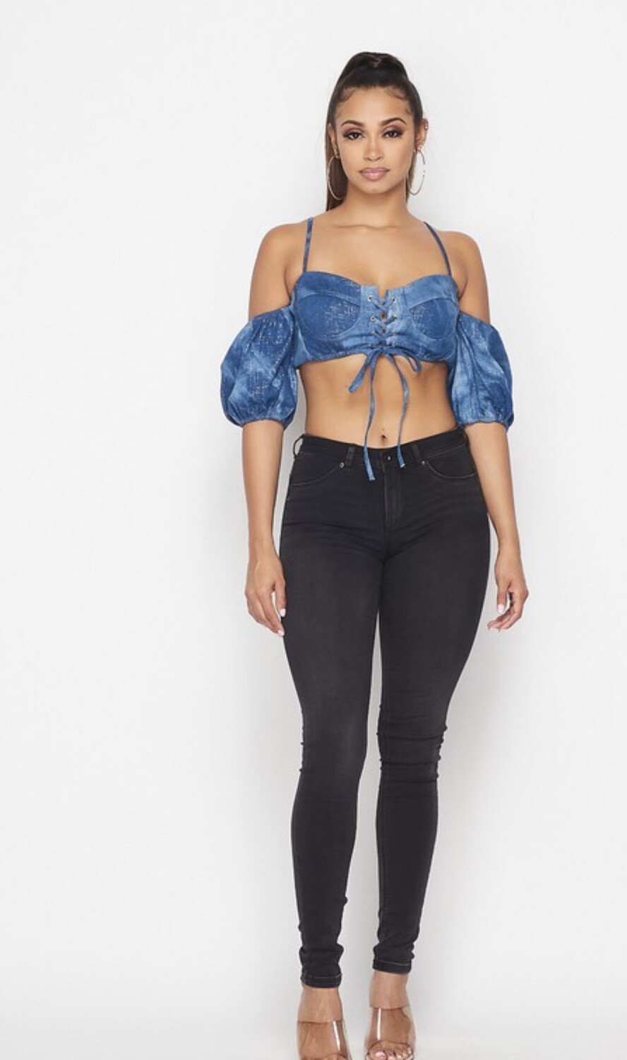 Denim Crop Top 