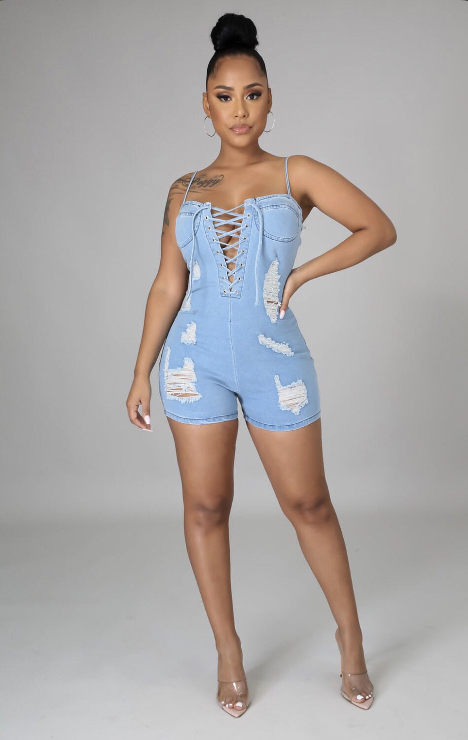 Denim Sun Romper